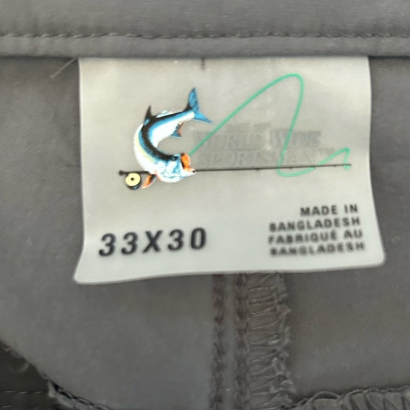 World Wide Sportsman Men's Gray Convertible Cargo Pants 33x30 - Picture 4 of 7